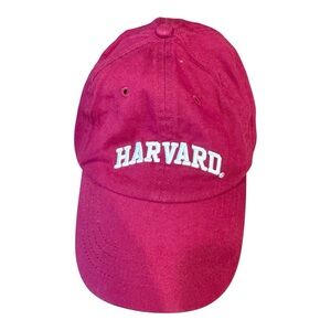 NWOT Harvard Burgundy Cap White Embroidered Lettering Adjustable